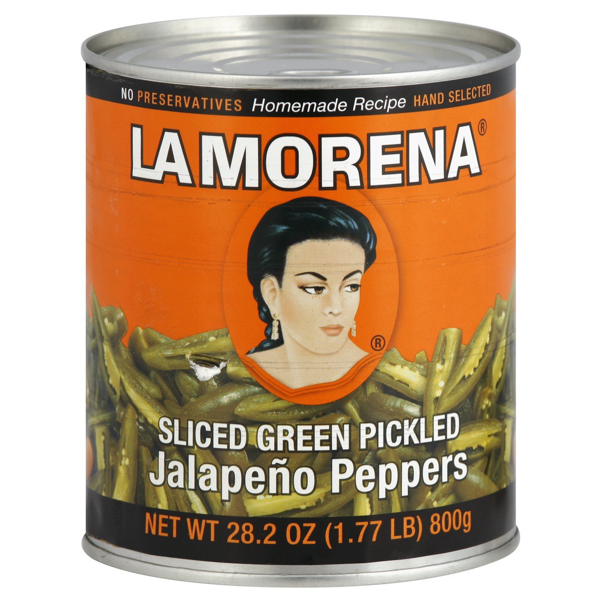 slide 1 of 2, La Morena Sliced Green Pickled Jalapeno Peppers, 