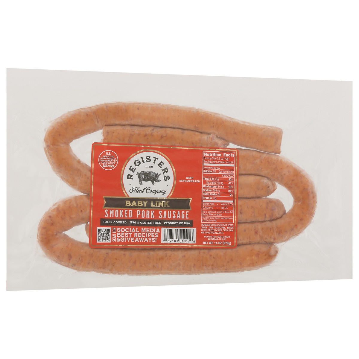 slide 12 of 13, Reg Baby Link Smkd Sausage, 1 ct