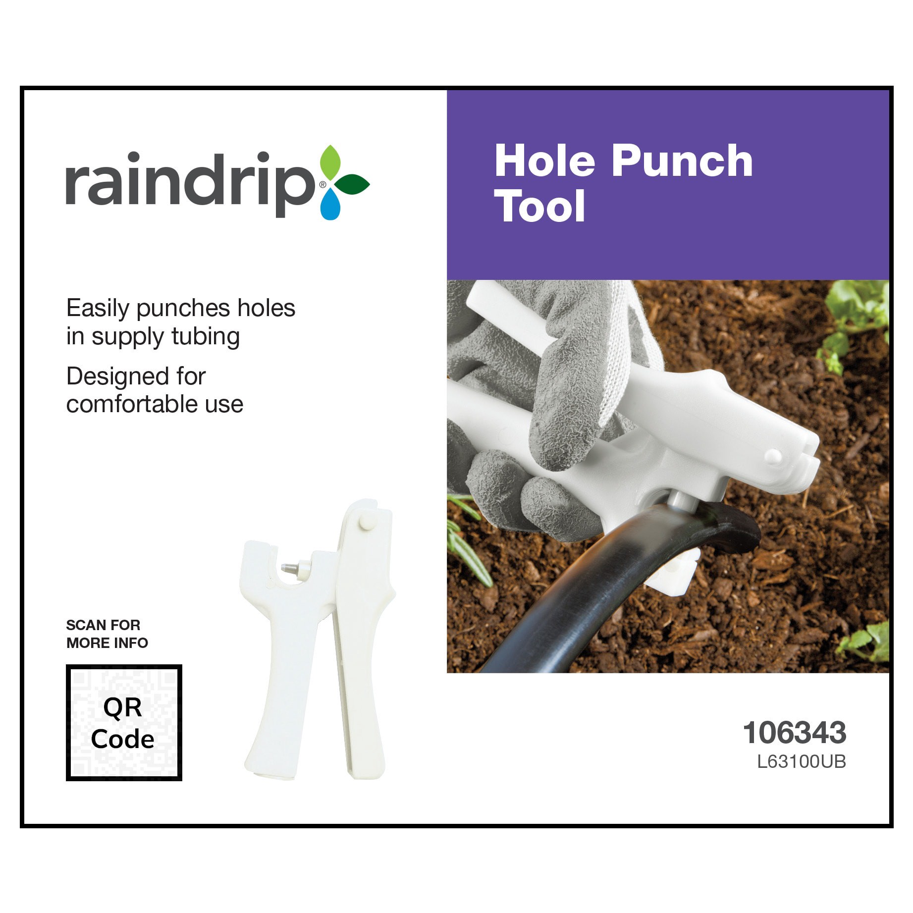 slide 5 of 5, Raindrip Drip Irrigation Hole Punch, 1 ct
