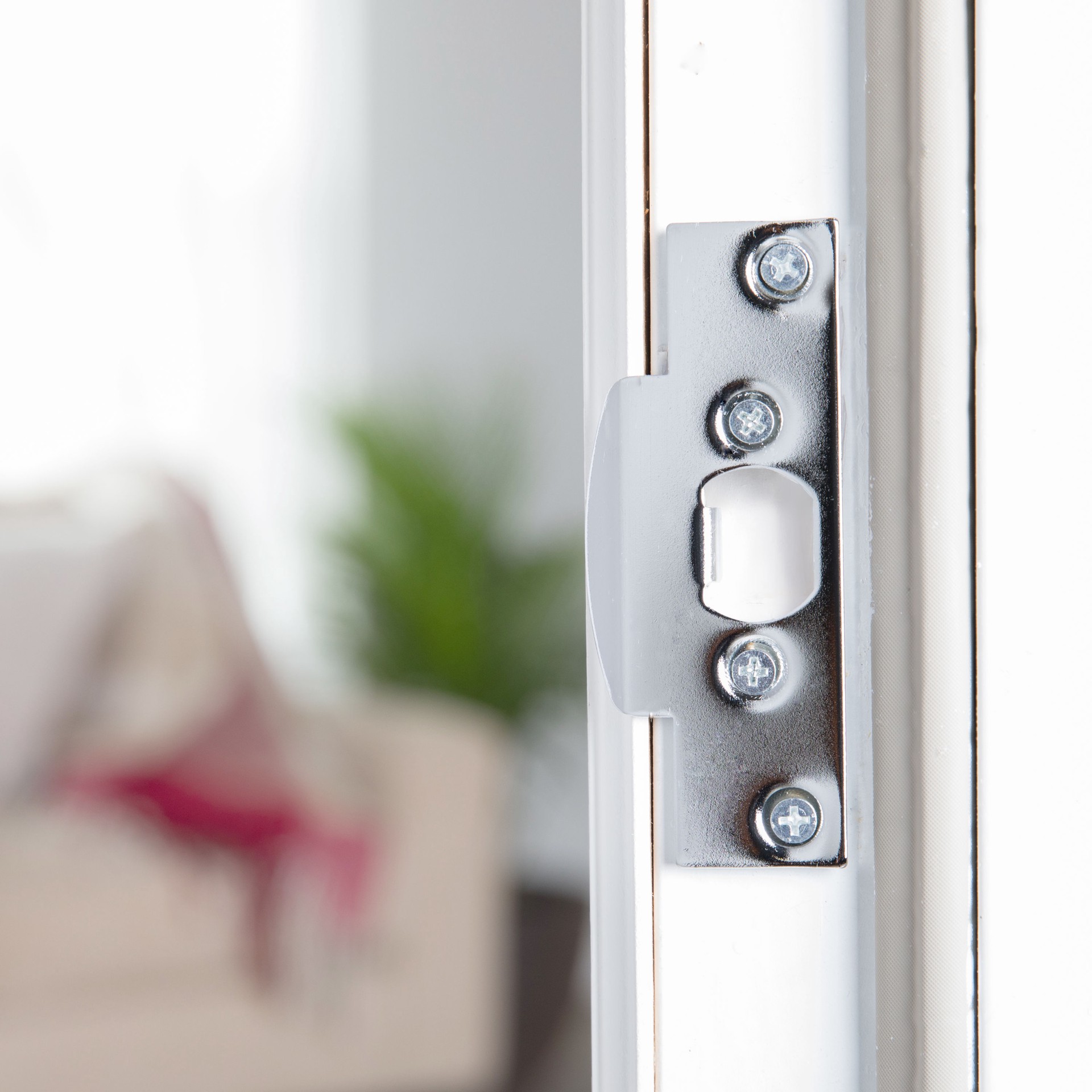 slide 4 of 6, RELIABILT 1-1/8-in W x 4/5-in L Satin Door, 1 ct