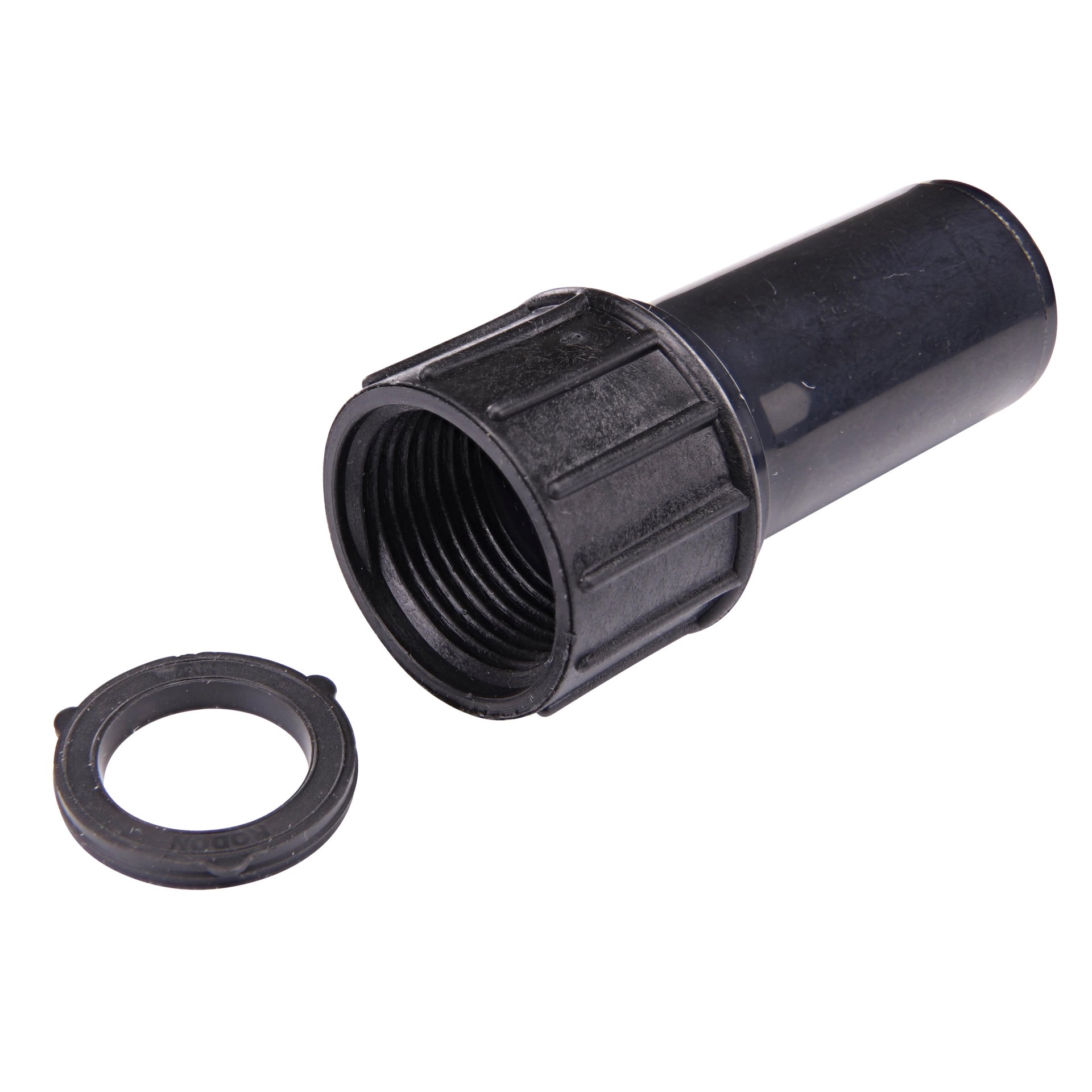 slide 2 of 6, Raindrip 5/8-In Plastic Compression Drip Irrigation Female Adapter, 1 ct