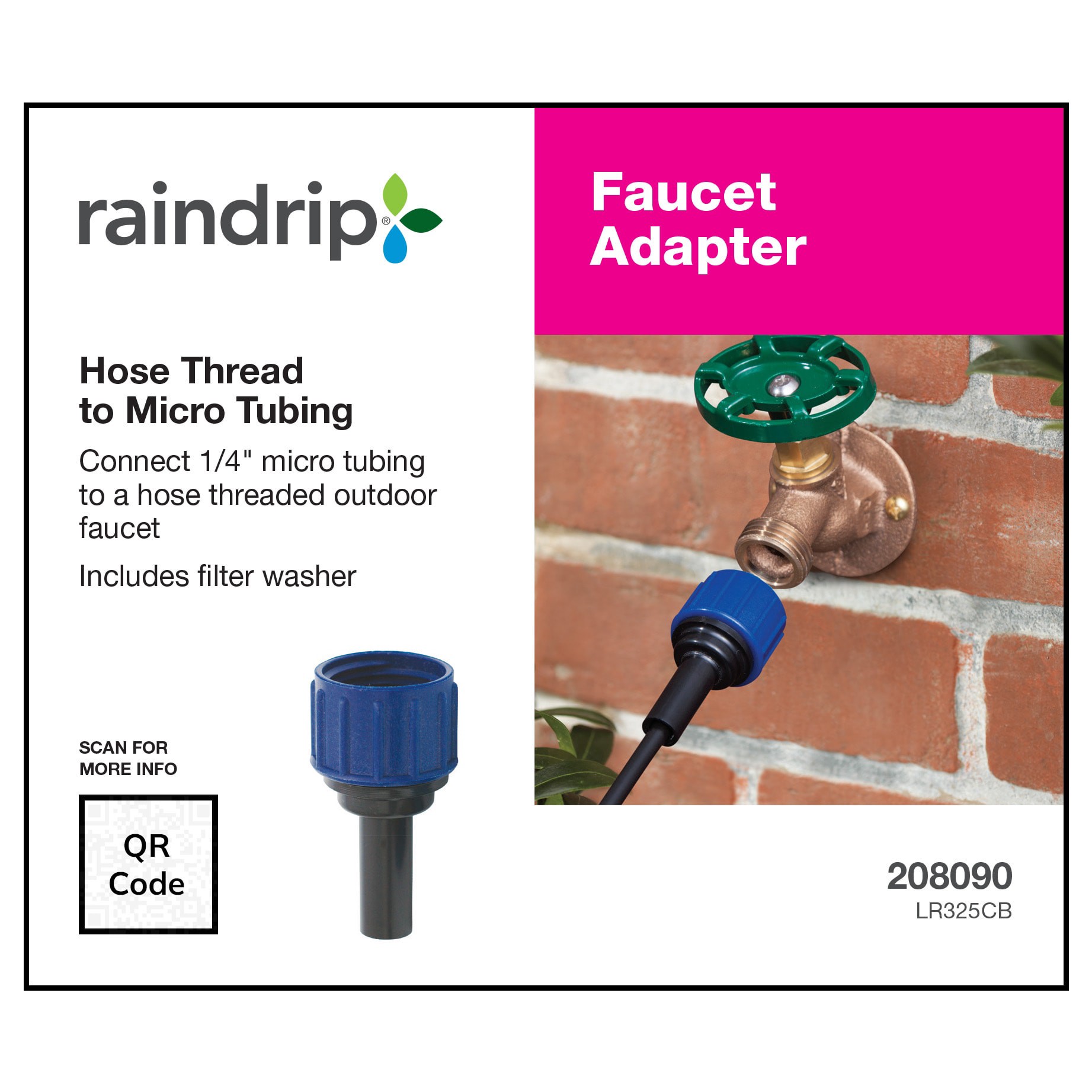 slide 6 of 6, Raindrip 1/4-in Plastic Compression Drip Irrigation Female Adapter, 1 ct