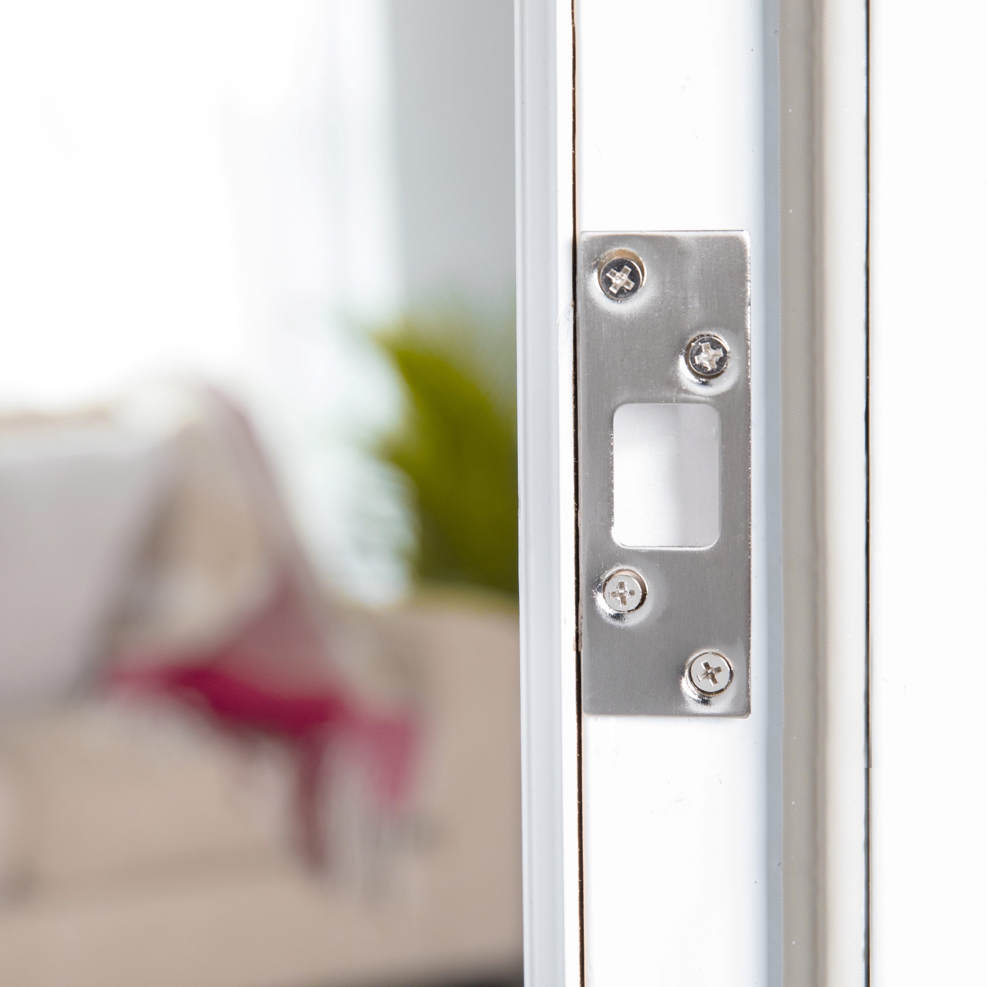 slide 4 of 6, RELIABILT 1-1/4-in W x 3-5/8-in L Satin Full lip strike, 1 ct