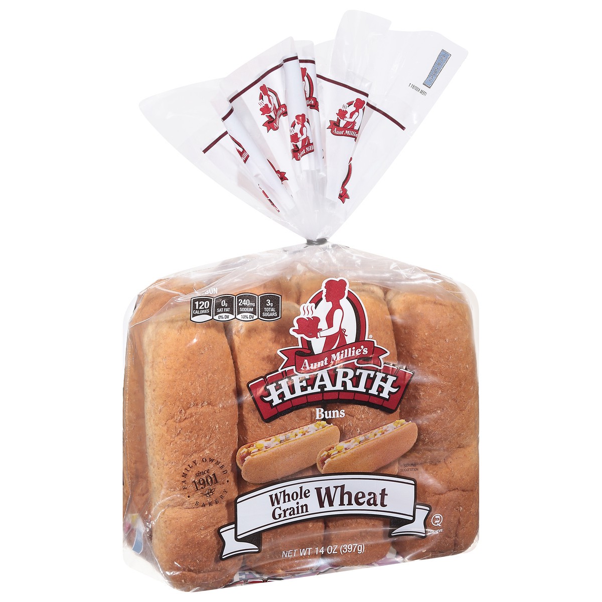 slide 8 of 9, Aunt Millie's Hearth Whole Grain Hot Dog Buns, 8 Ct, 8 ct