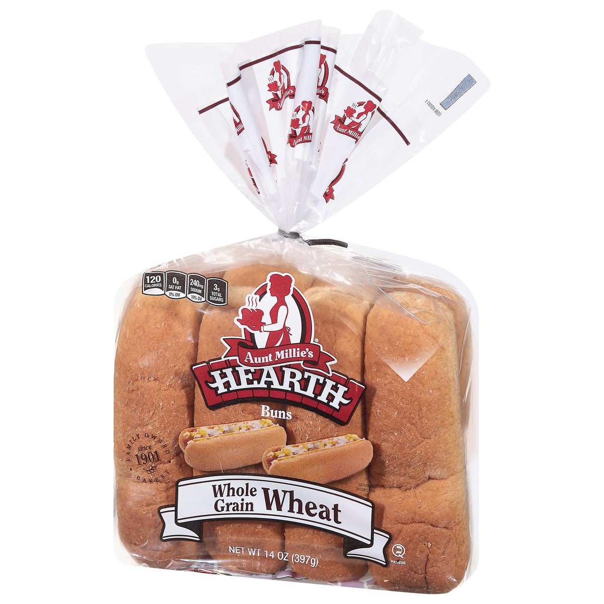 slide 7 of 9, Aunt Millie's Hearth Whole Grain Hot Dog Buns, 8 Ct, 8 ct