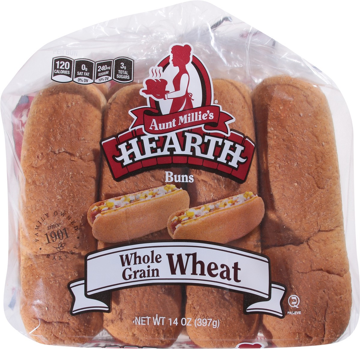 slide 9 of 9, Aunt Millie's Hearth Whole Grain Hot Dog Buns, 8 Ct, 8 ct