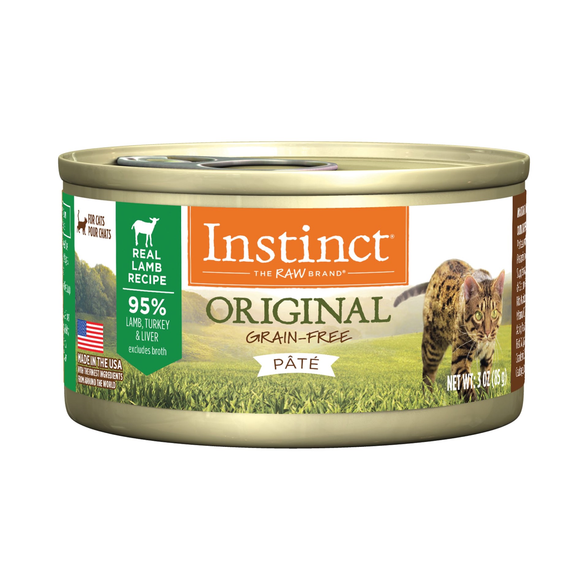 slide 1 of 1, Nature's Variety Instinct Grain-Free Lamb Canned Cat Food, 3 oz