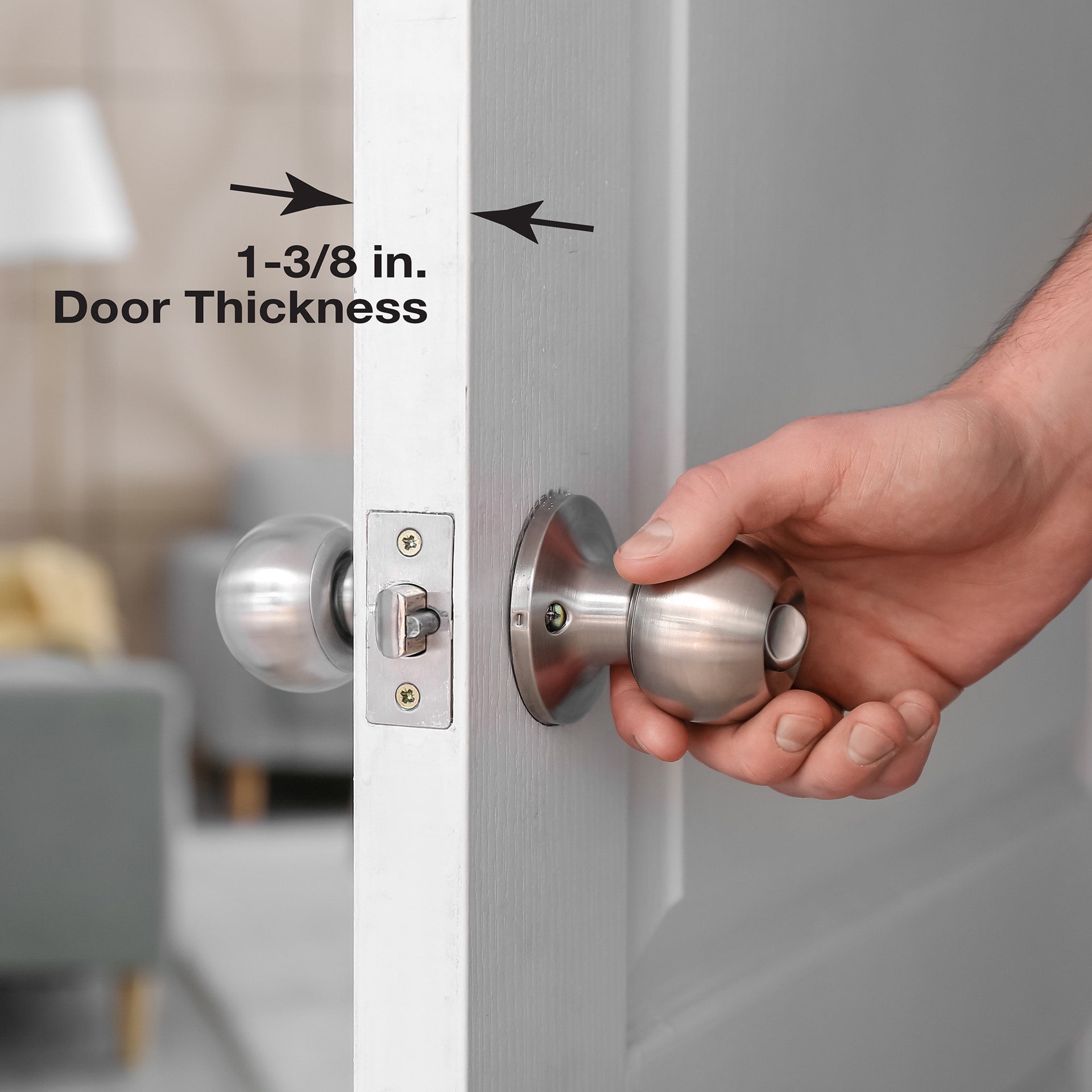 slide 4 of 6, Gatehouse 3-7/8-in W x 5-3/4-in H Polished Door Reinforcer Reinforcing plate, 1 ct