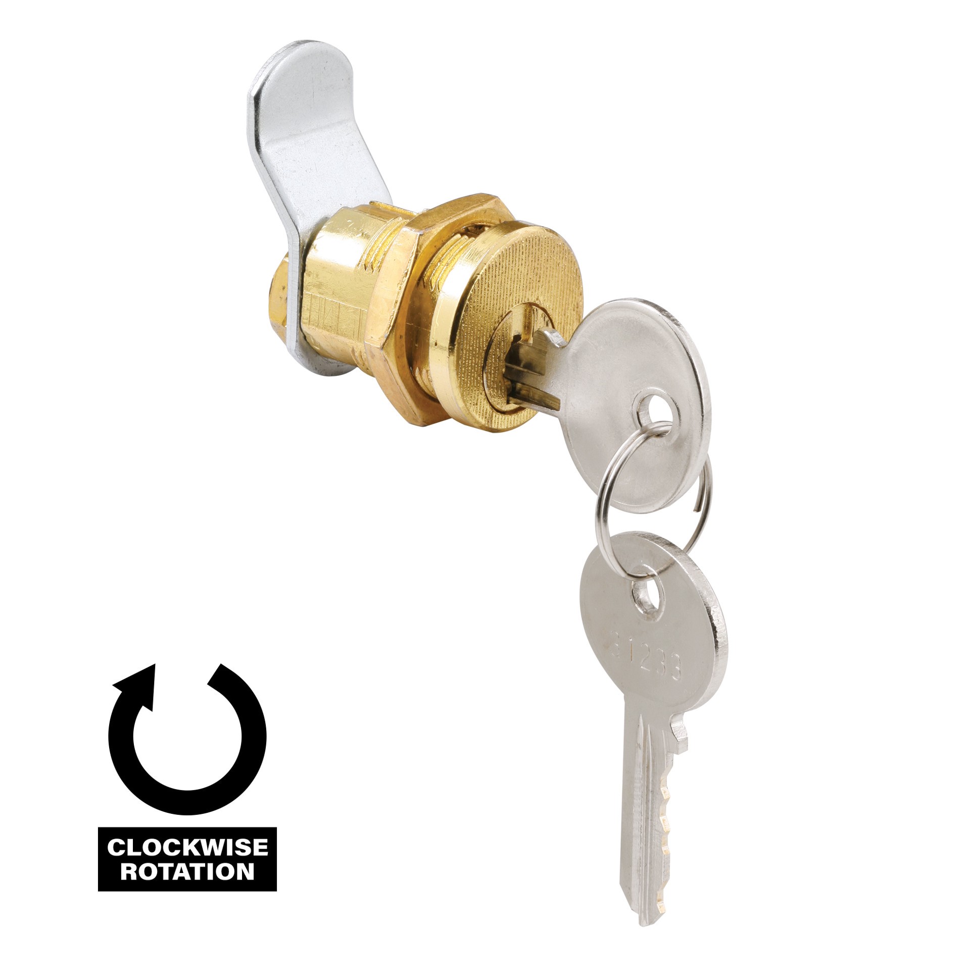 slide 3 of 4, Gatehouse Brass Hardware Mailbox lock, 1 ct