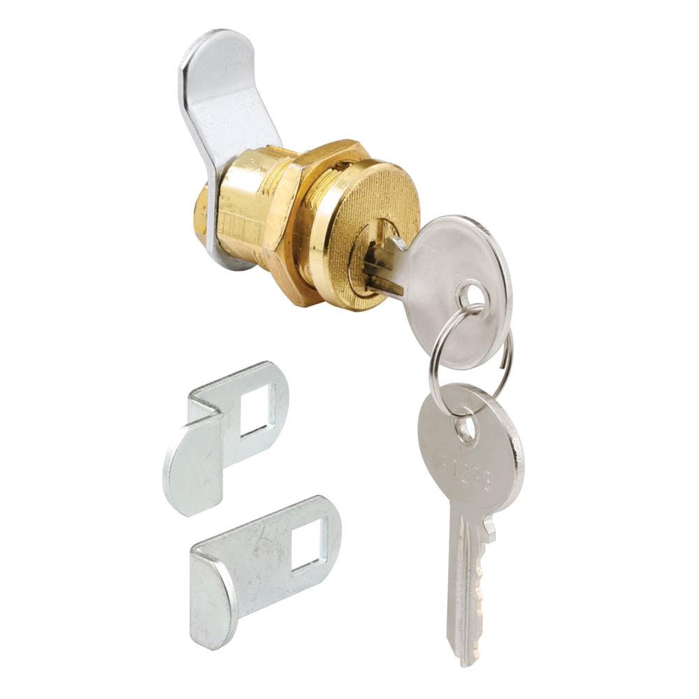 slide 1 of 4, Gatehouse Brass Hardware Mailbox lock, 1 ct