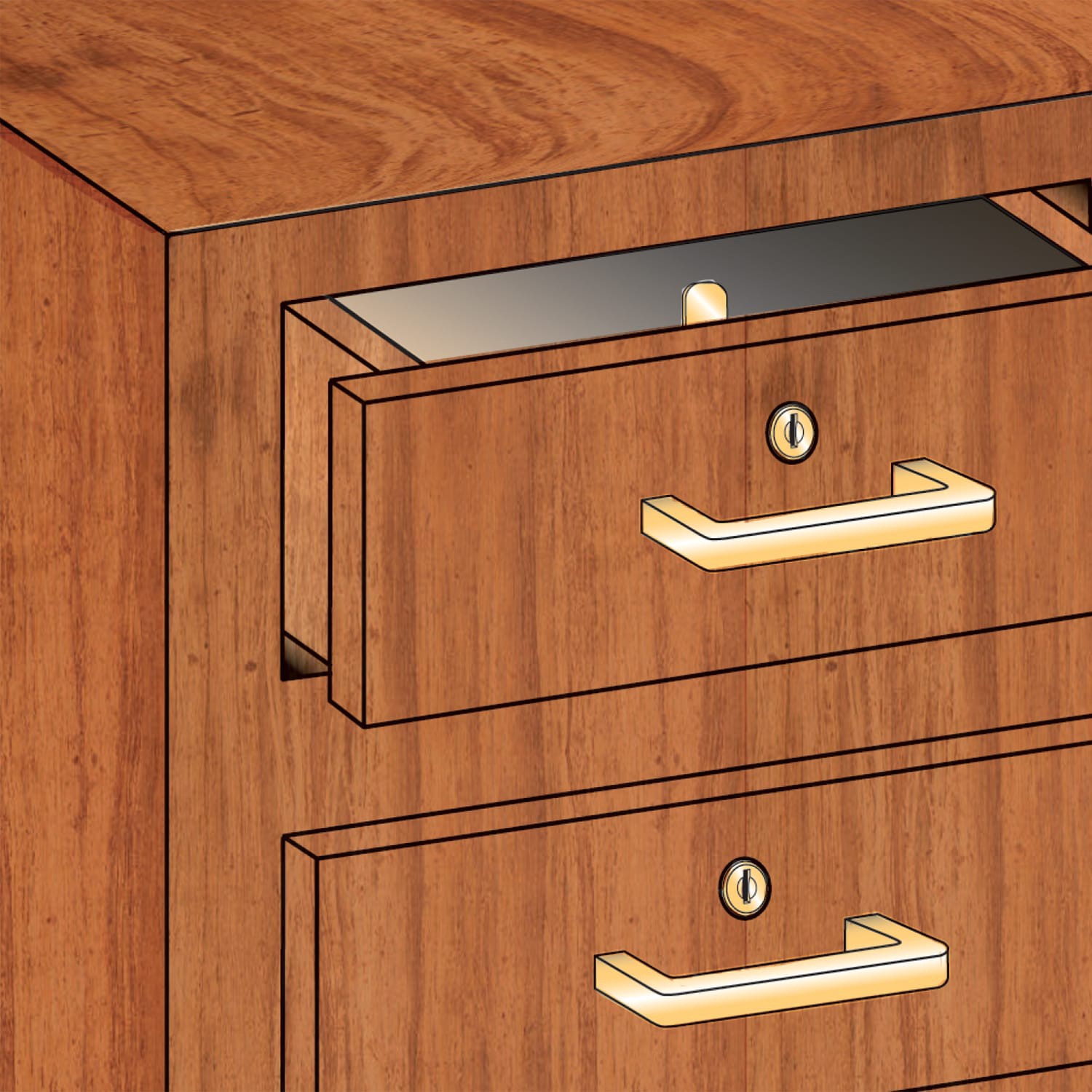 slide 6 of 6, RELIABILT Stainless steel Die-cast Cabinet/Drawer lock, 1 ct