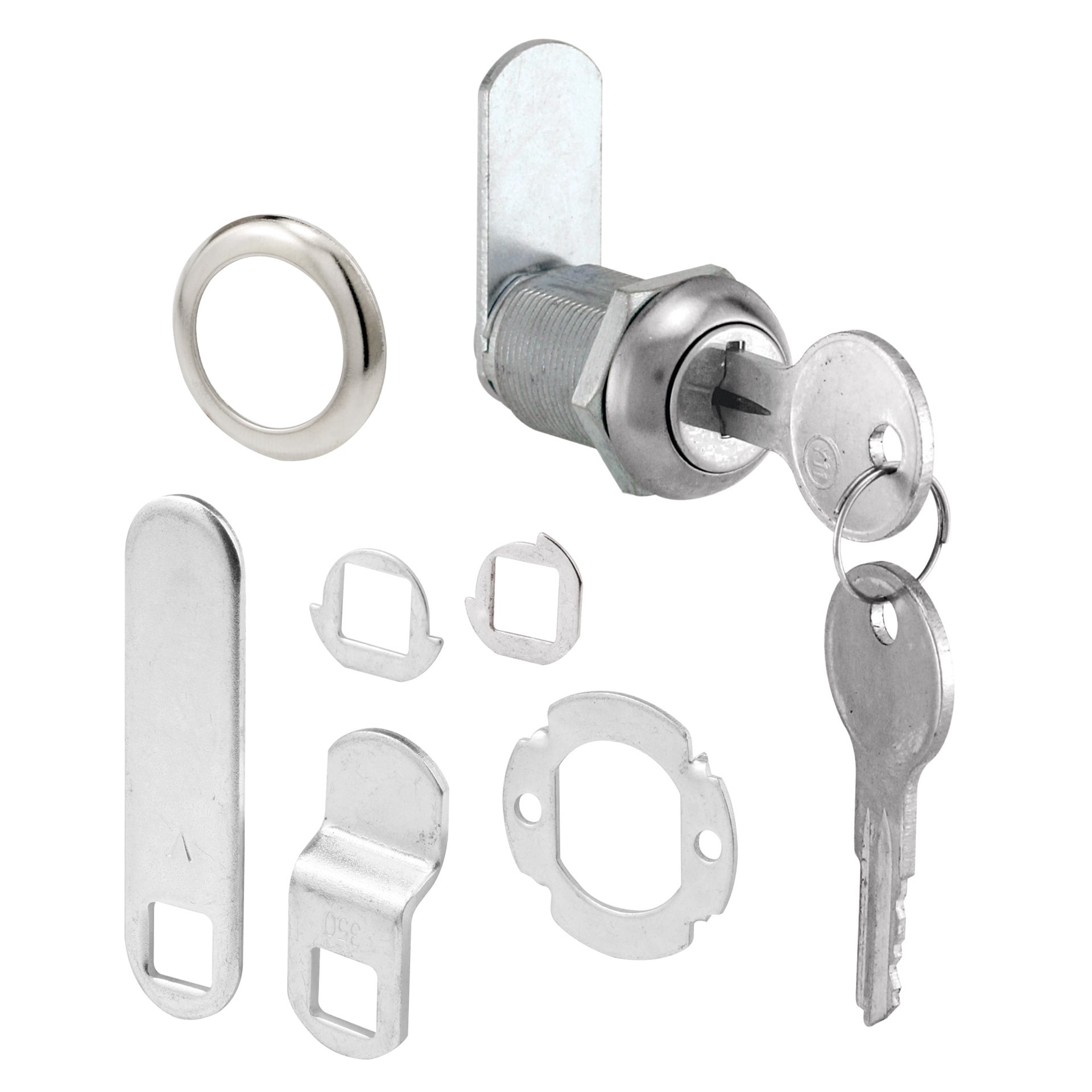 slide 1 of 5, RELIABILT Chrome Steel Cabinet/Drawer lock, 1 ct
