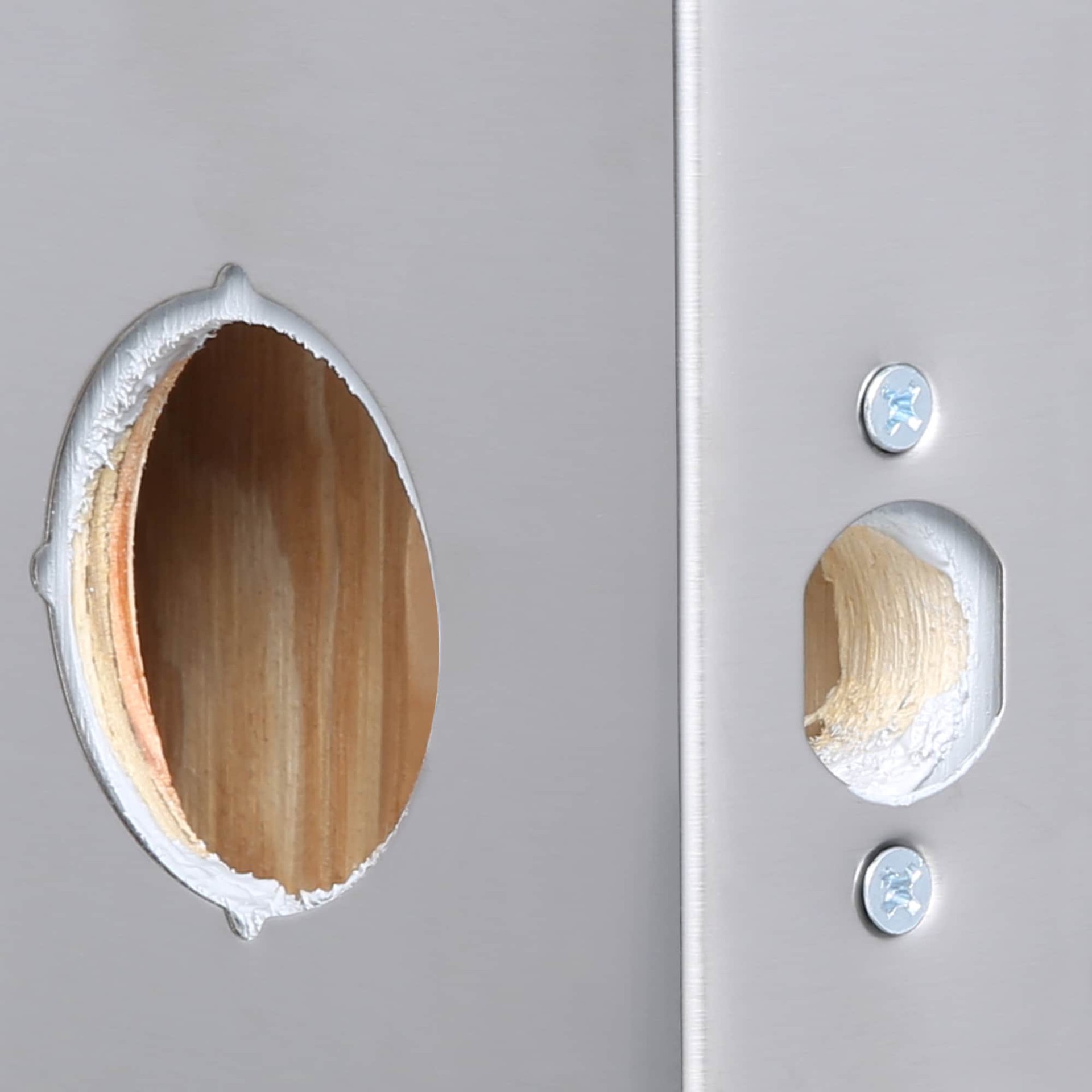 slide 6 of 6, RELIABILT 3-7/8-in W x 9-in H Satin Door Reinforcer Reinforcing mount, 1 ct