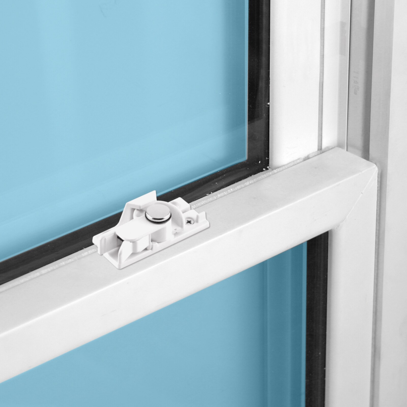 slide 3 of 4, Gatehouse White Die-cast Sliding Window Sash Lock, 1 ct