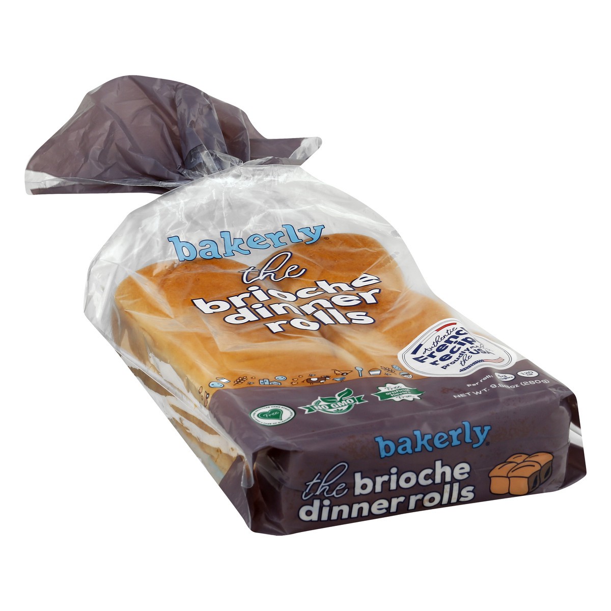 slide 11 of 13, bakerly Brioche Dinner Rolls, 9.88 oz