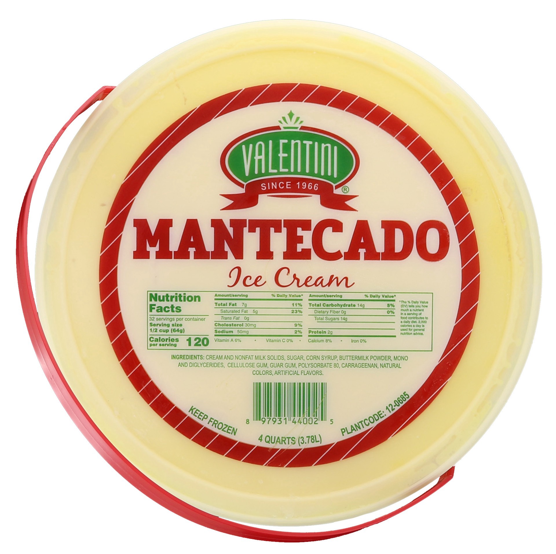 slide 1 of 1, Valentini Icecream Mantecado 32 Oz, 32 oz