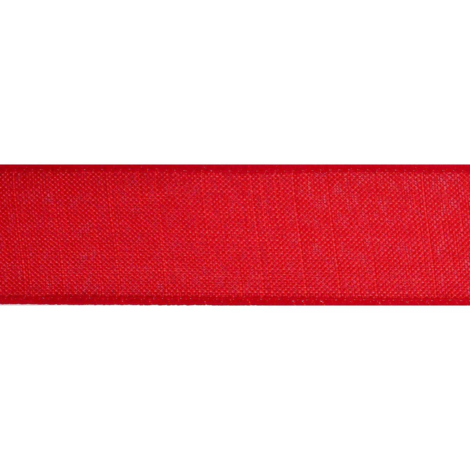 slide 2 of 4, 1.5" X 30ft. Red Wired Faux Linen Ribbon By Celebrate It Specialty, 1.5 in x 30 ft