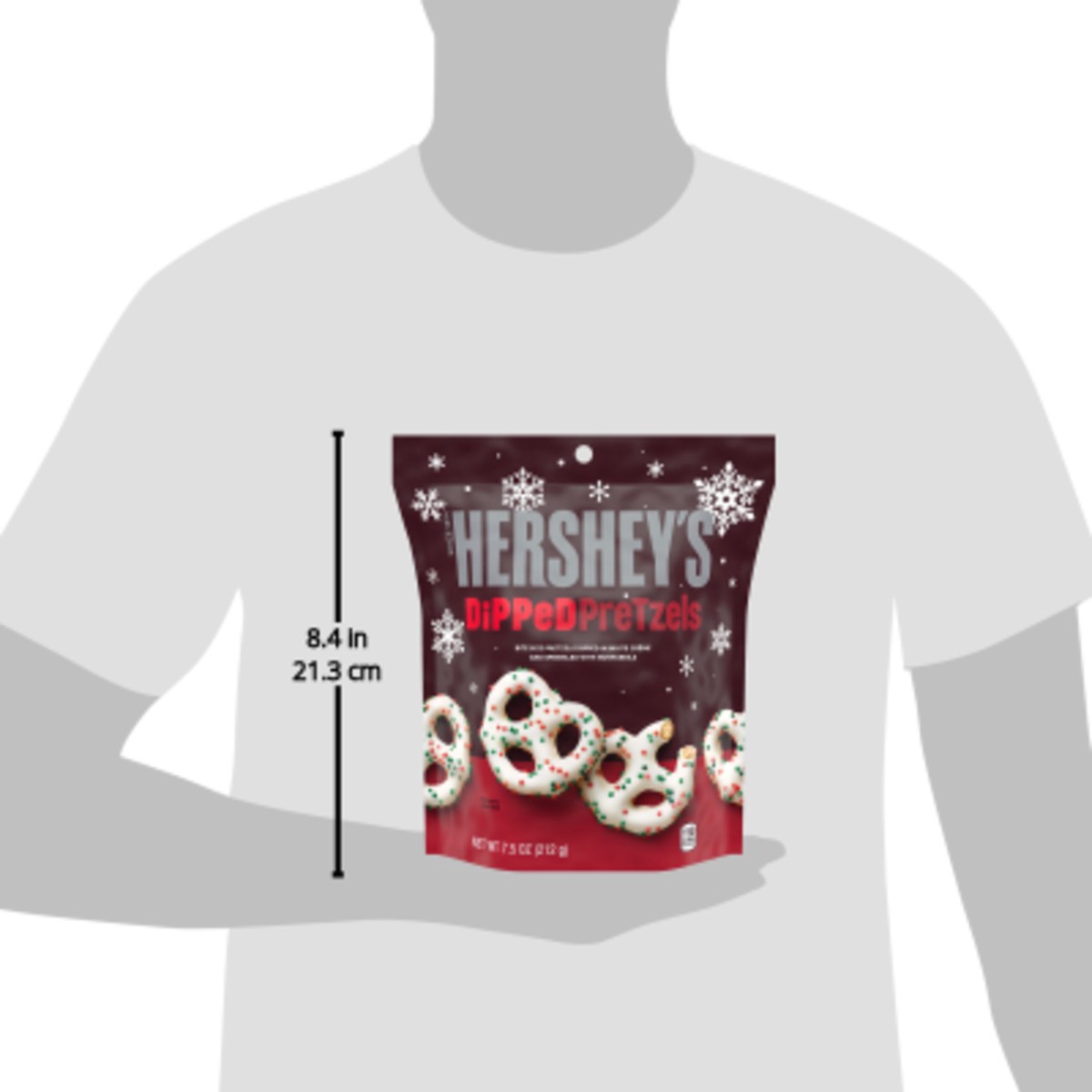 slide 2 of 4, Hershey's Holiday Dipped Pretzels, 7.5 oz