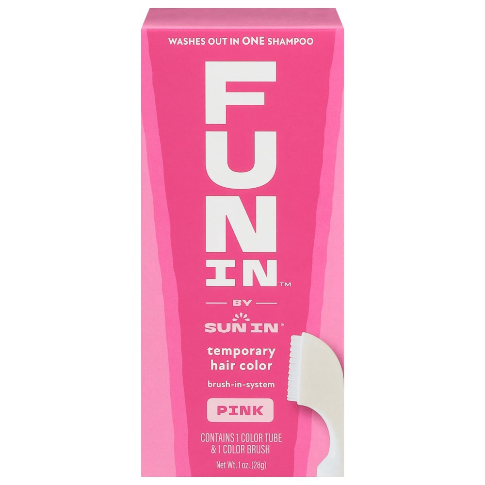 slide 1 of 6, Fun In Pink Brush-in-System Temporary Hair Color 1 oz, 1 oz