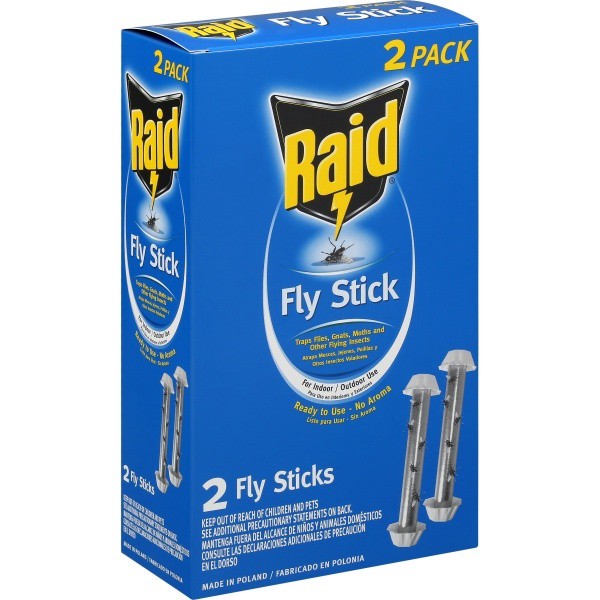 slide 1 of 1, Raid Insect Repellent Fly Stick, 2 ct