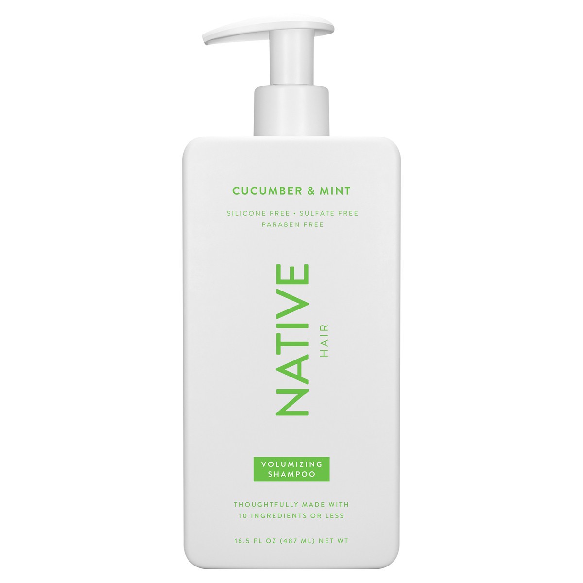 slide 4 of 6, Native Cucumber & Mint Volumizing Shampoo, 16.5 oz, 16.5 fl oz