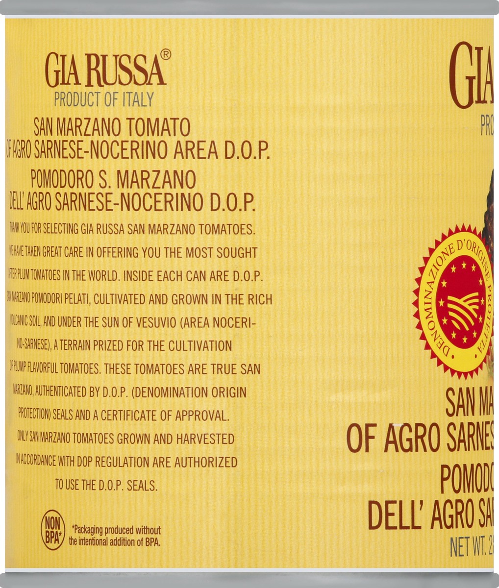 slide 3 of 6, Gia Russa Tomato Plum San Marzano, 18 oz