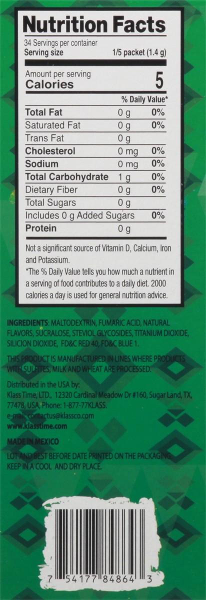 slide 9 of 14, Klass Aguas Frescas Sugar Free Strawberry Watermelon Drink Mix 6 Pitcher Packs, 6 ct