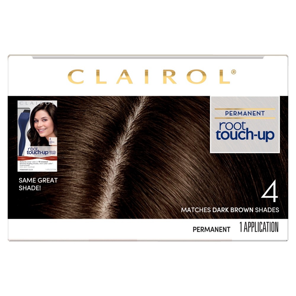 slide 5 of 5, Clairol Root Touch-Up Permanent Hair Color, 4 Dark Brown, 1 ct