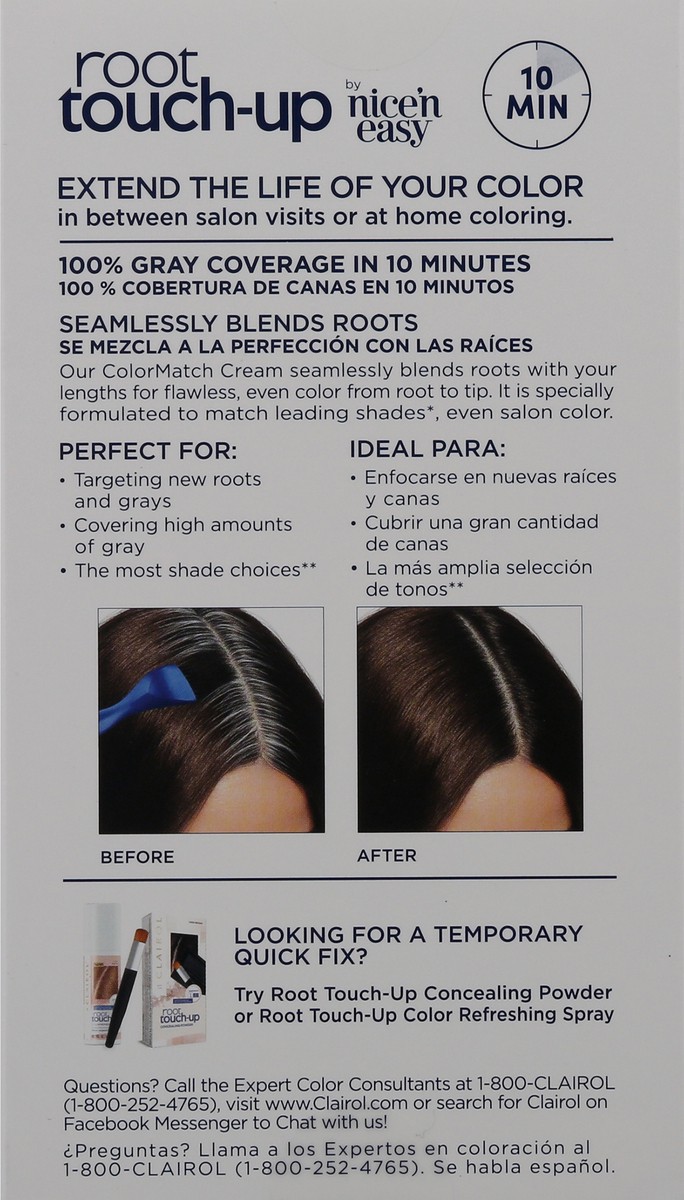 slide 9 of 9, Clairol Root Touch-Up Permanent Hair Color - 4 Dark Brown - 1 kit, 1 ct