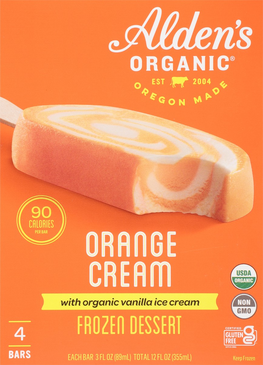 slide 9 of 11, Aldens Organic Organic Orange Cream Bars, 12 fl oz