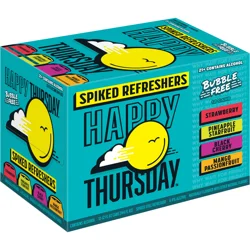 Happy Thursday Bubble Free Assorted Spiked Refreshers 12 - 12 fl oz Cans