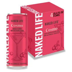 Naked Life Cosmo Non-Alcoholic Drinks 4 pack, 8.4 fl oz cans