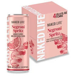 Naked Life Non-Alcoholic Negroni Spritz Cocktail 4 - 8.4 fl oz Cans