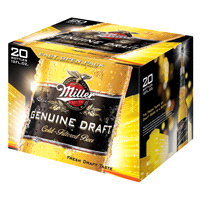 slide 3 of 5, Miller Genuine Draft Lager, 20 ct; 12 fl oz