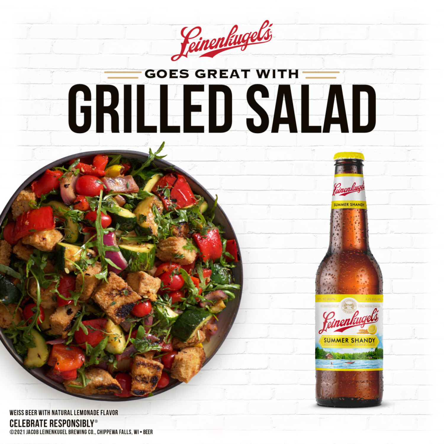 slide 5 of 5, Leinenkugel's Summer Shandy Craft Beer, 4.2% ABV, 12-pack, 12-oz beer bottles, 12 ct
