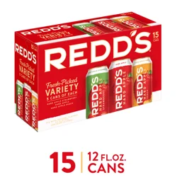 Redd's Variety Pack Redd's Hard Apple Variety Pack Ale Beer, 15 Pack, 12 fl. oz. Cans, 5% ABV