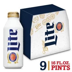 Miller Lite Beer A Fine Pilsner Aluminum Pints
