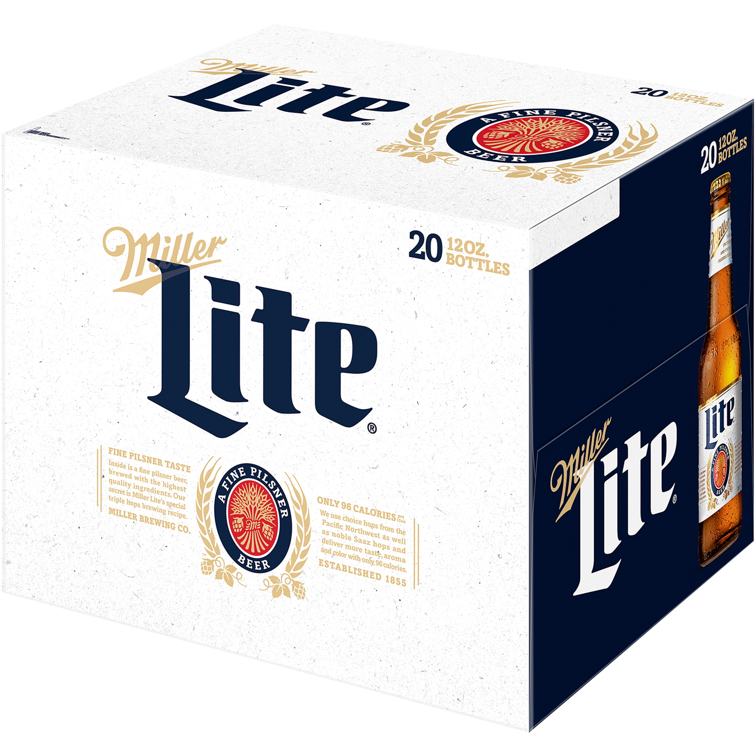 slide 3 of 5, Miller 4.2% ABV Lager, 20 ct; 12 oz