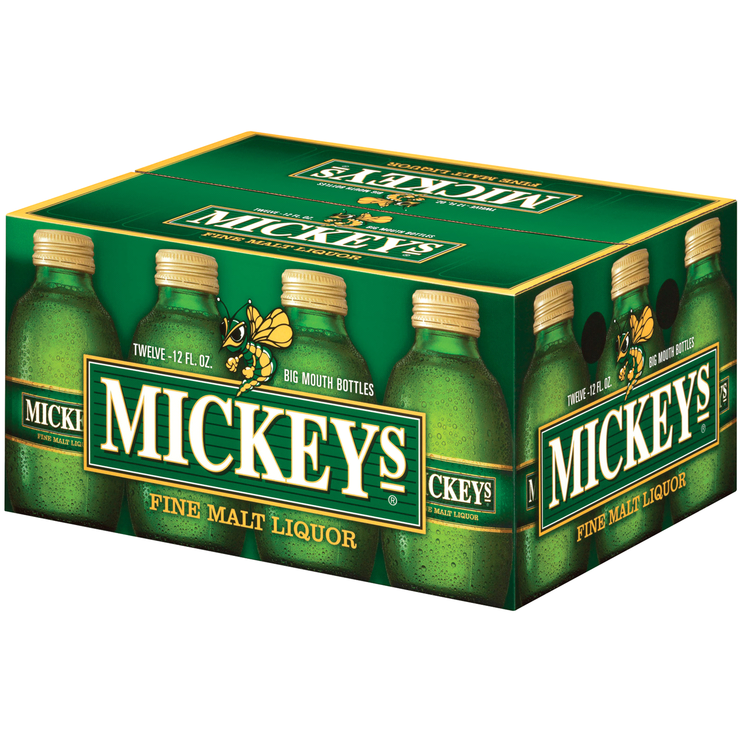 slide 1 of 2, Mickey's has established it's place throughout the years as a fine malt liquor with a full body, moderate bitterness and a fruity aroma Mickey's is the fine malt liquor with a full body. Mickey's Fine Malt Liquor, with it's unique big-mouth 12oz. Bottles., 288 oz