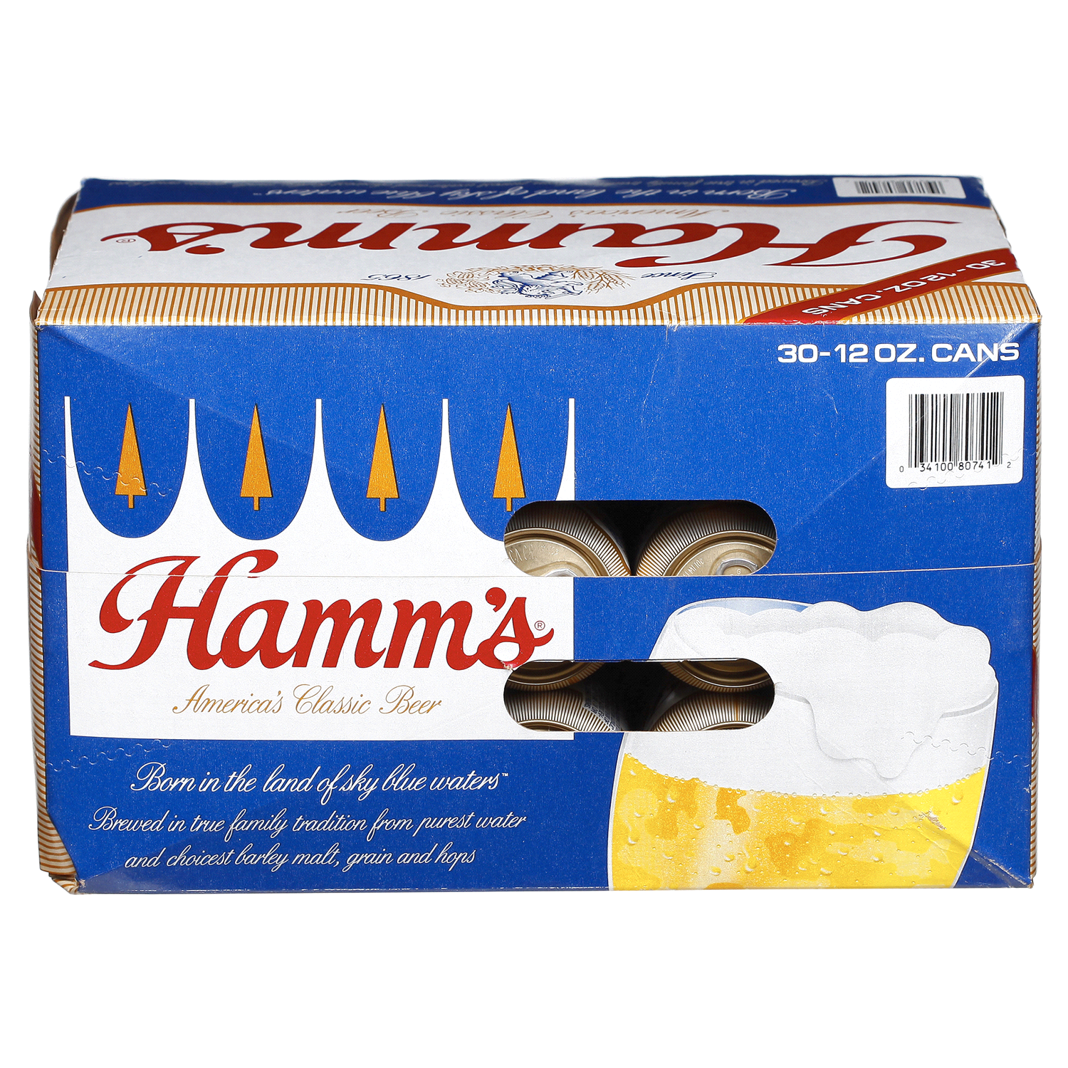slide 4 of 4, Hamm's 4.7% ABV Lager, 30 ct; 12 oz