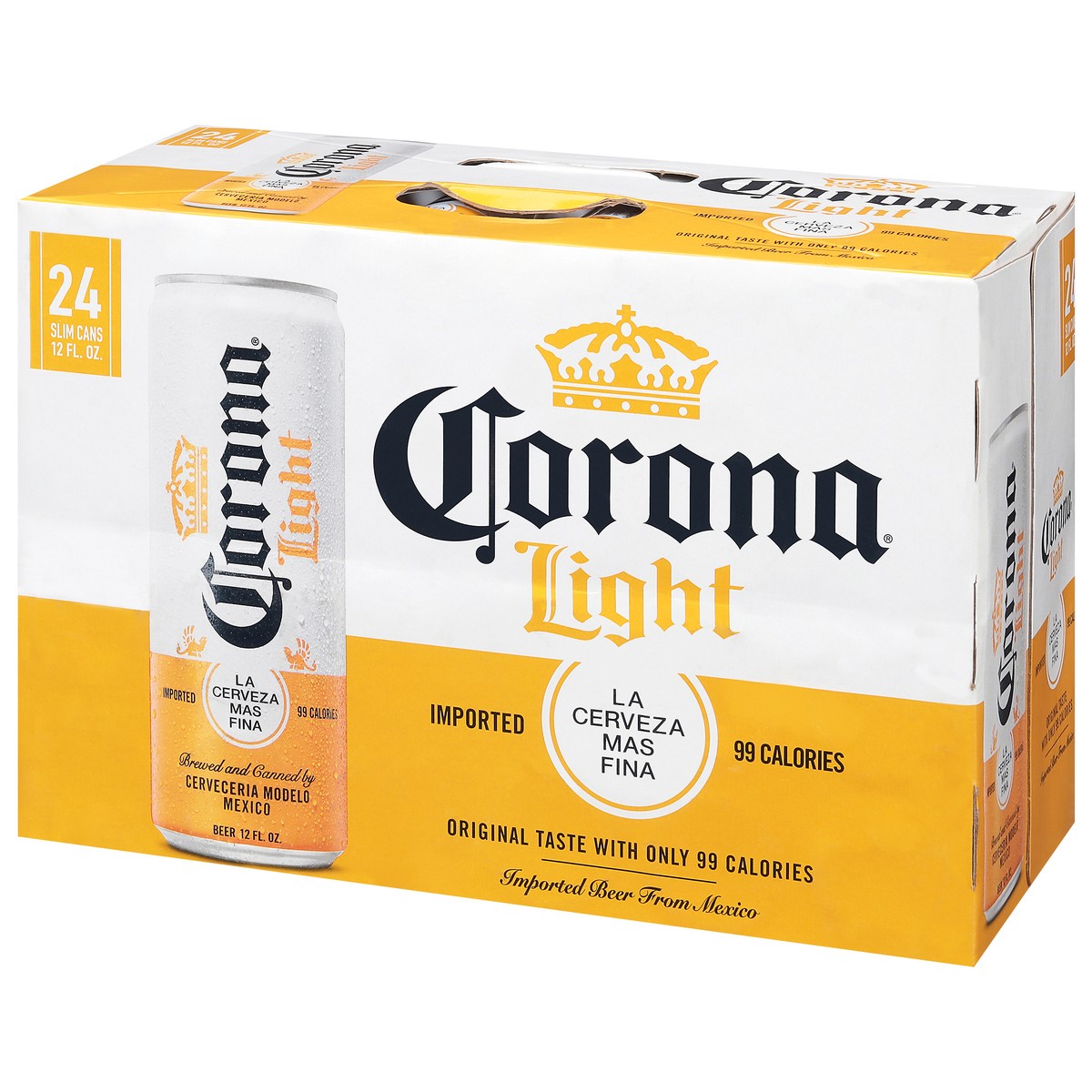slide 8 of 10, Corona Light Mexican Lager Import Light Beer, 24 pk 12 fl oz Cans, 4.0% ABV, 288 fl oz