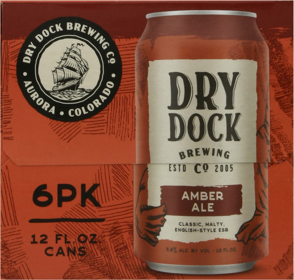 slide 5 of 8, DRY Dock Amber In Cans, 6 ct; 12 fl oz