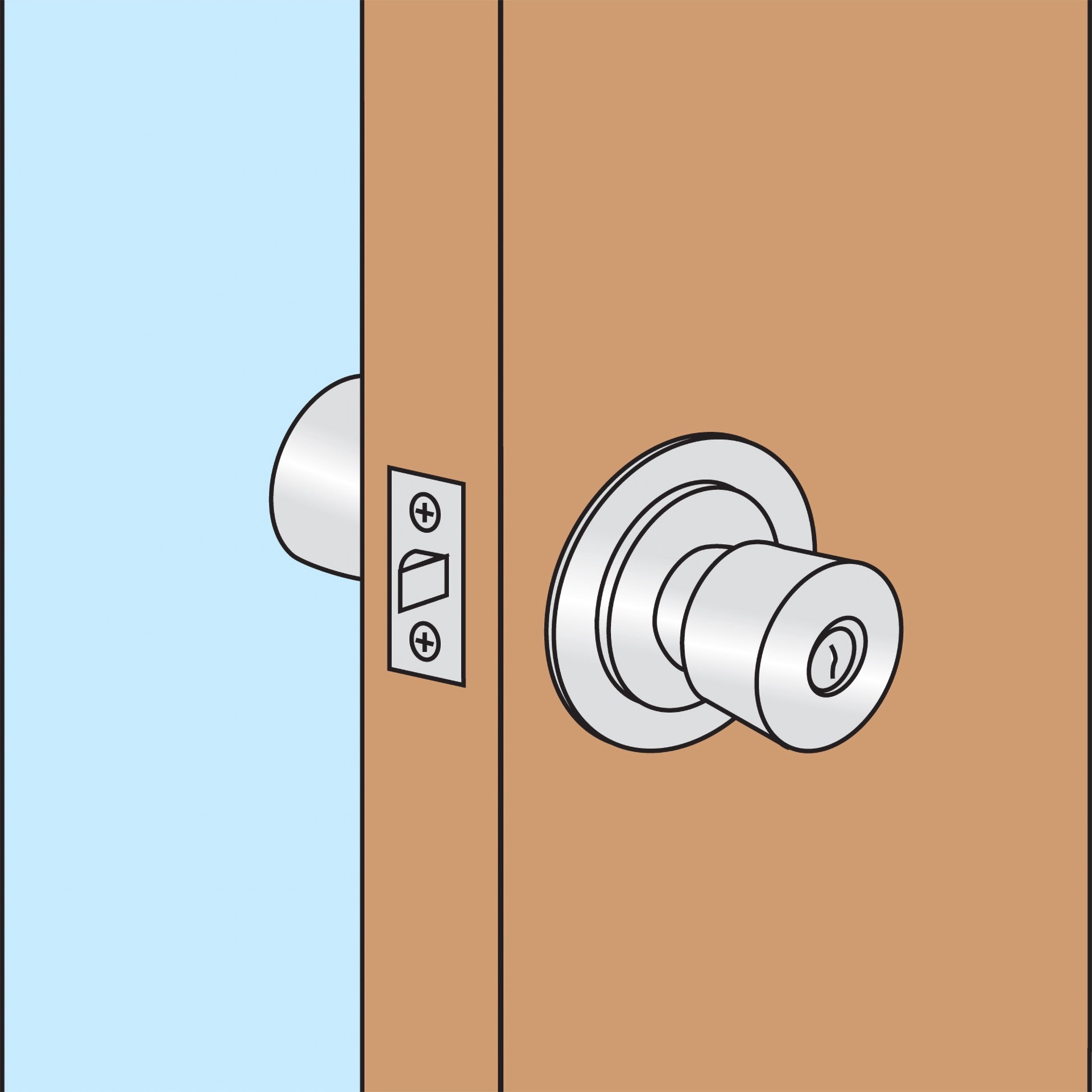slide 6 of 6, RELIABILT 2-1/4-in W x 2-5/8-in H Polished Door Reinforcer Reinforcing plate, 1 ct