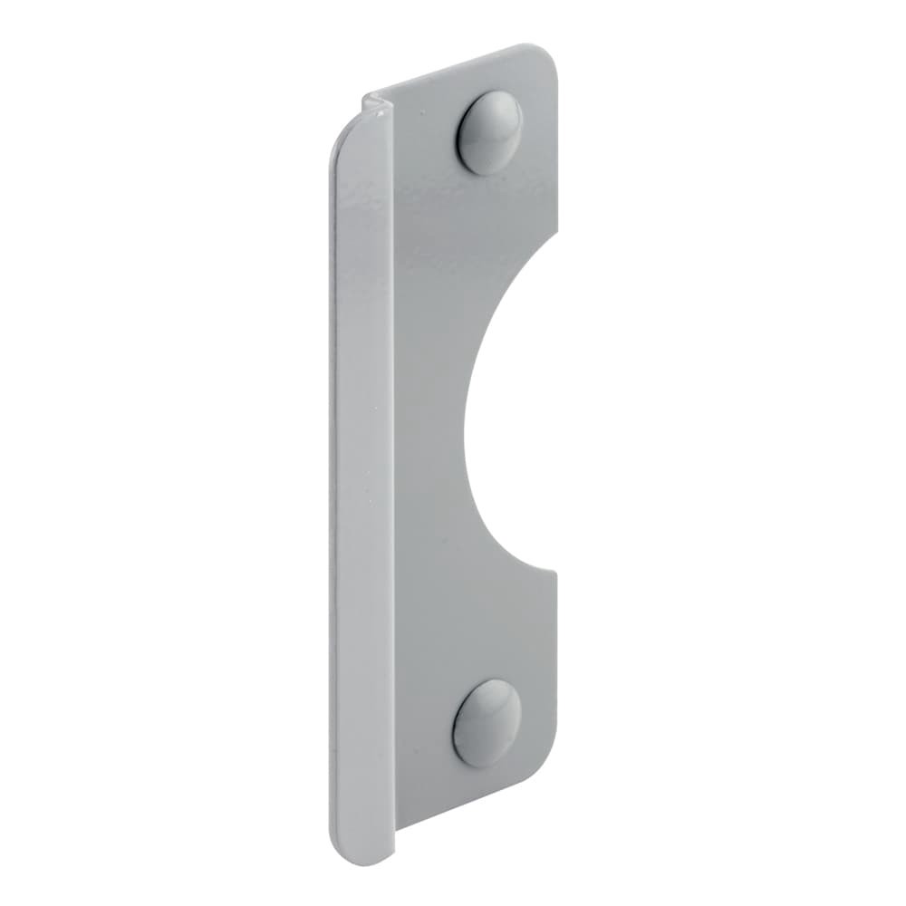 slide 1 of 6, Gatehouse 6 In. Gray-painted Steel Latch Shield with 5/16 In. Offset and A Radius Cutaway To Fit 2-3/8 In. Back-set, 1 ct