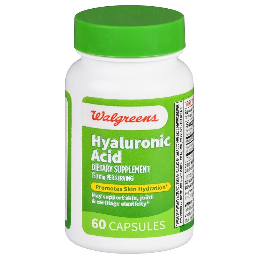 slide 1 of 5, Walgreens Hyaluronic Acid 150mg, 60 ct