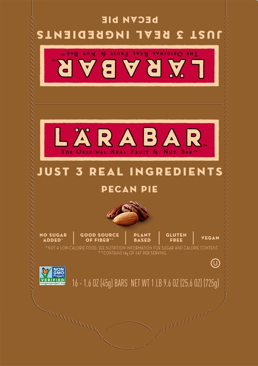 slide 6 of 13, LÄRABAR Pecan Pie, Gluten Free Vegan Fruit & Nut Bars, 16 Ct, 16 ct