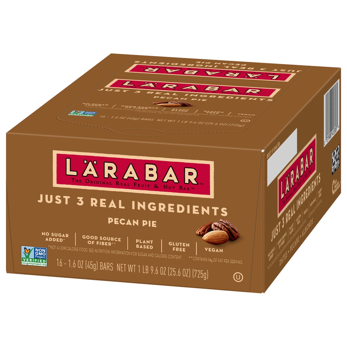 slide 9 of 13, LÄRABAR Pecan Pie, Gluten Free Vegan Fruit & Nut Bars, 16 Ct, 16 ct