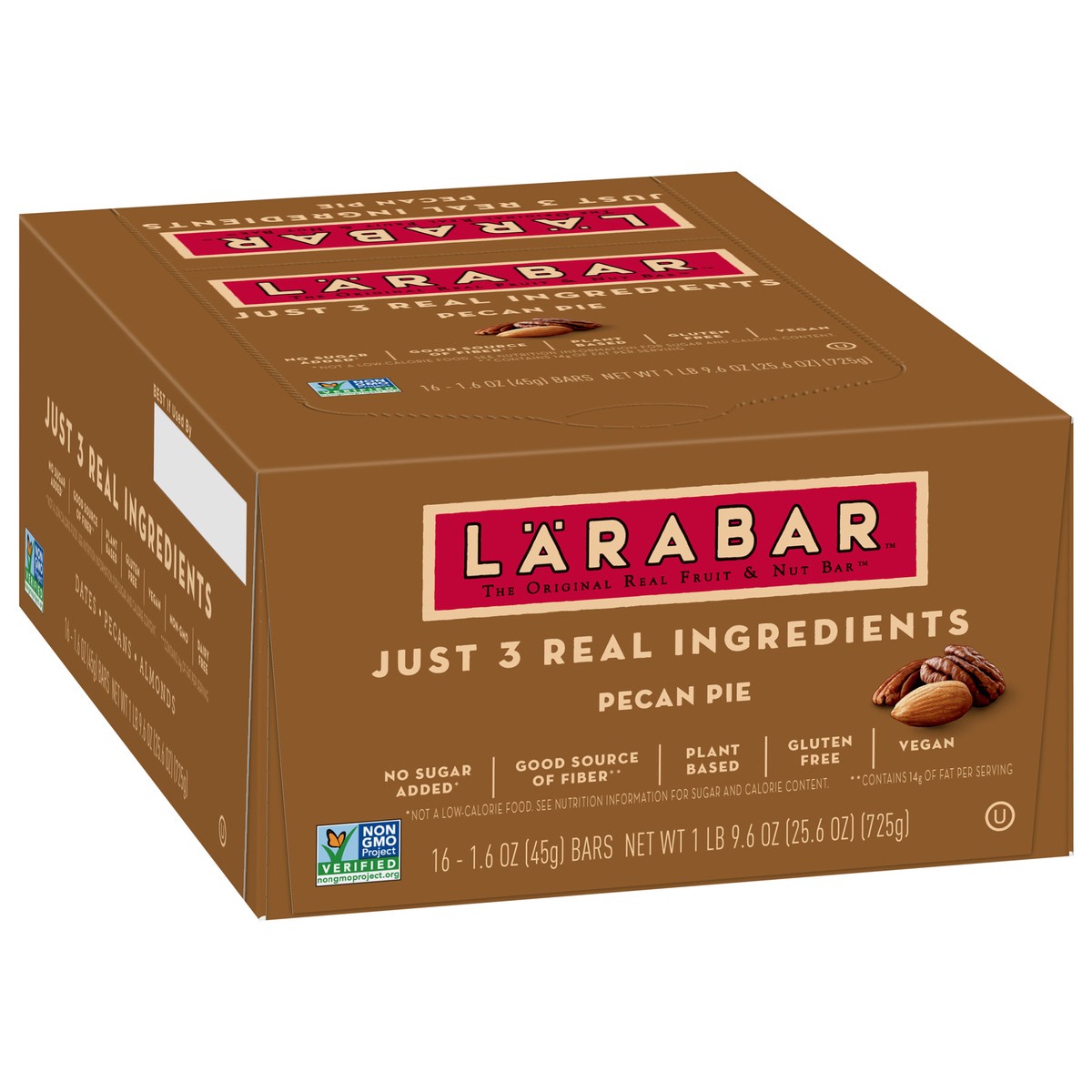 slide 8 of 13, LÄRABAR Pecan Pie, Gluten Free Vegan Fruit & Nut Bars, 16 Ct, 16 ct