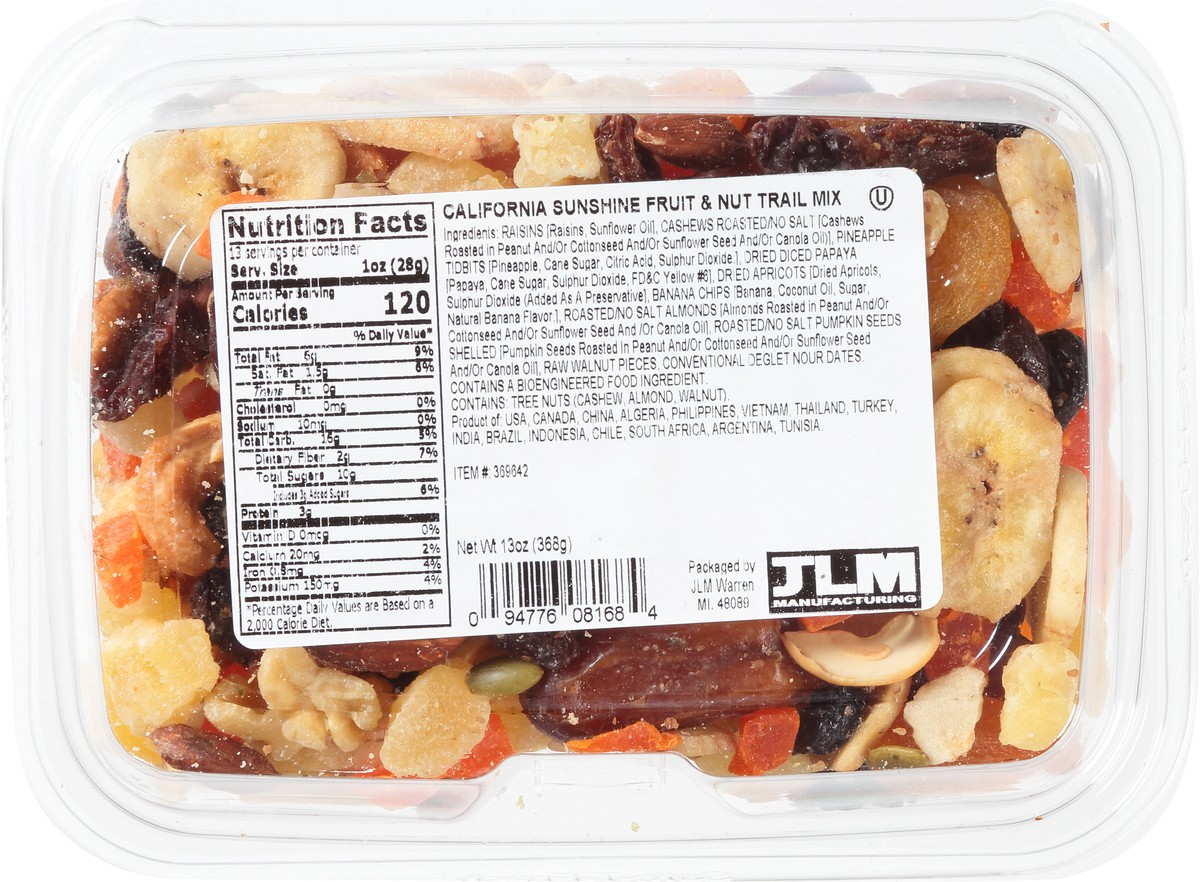 slide 5 of 9, JLM Manufacturing Cali Sunshine Fruit & Nut Mix 13 oz, 13 oz