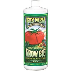 Fox Farm Grow Big Liquid Plant Food 6-4-4 Qt